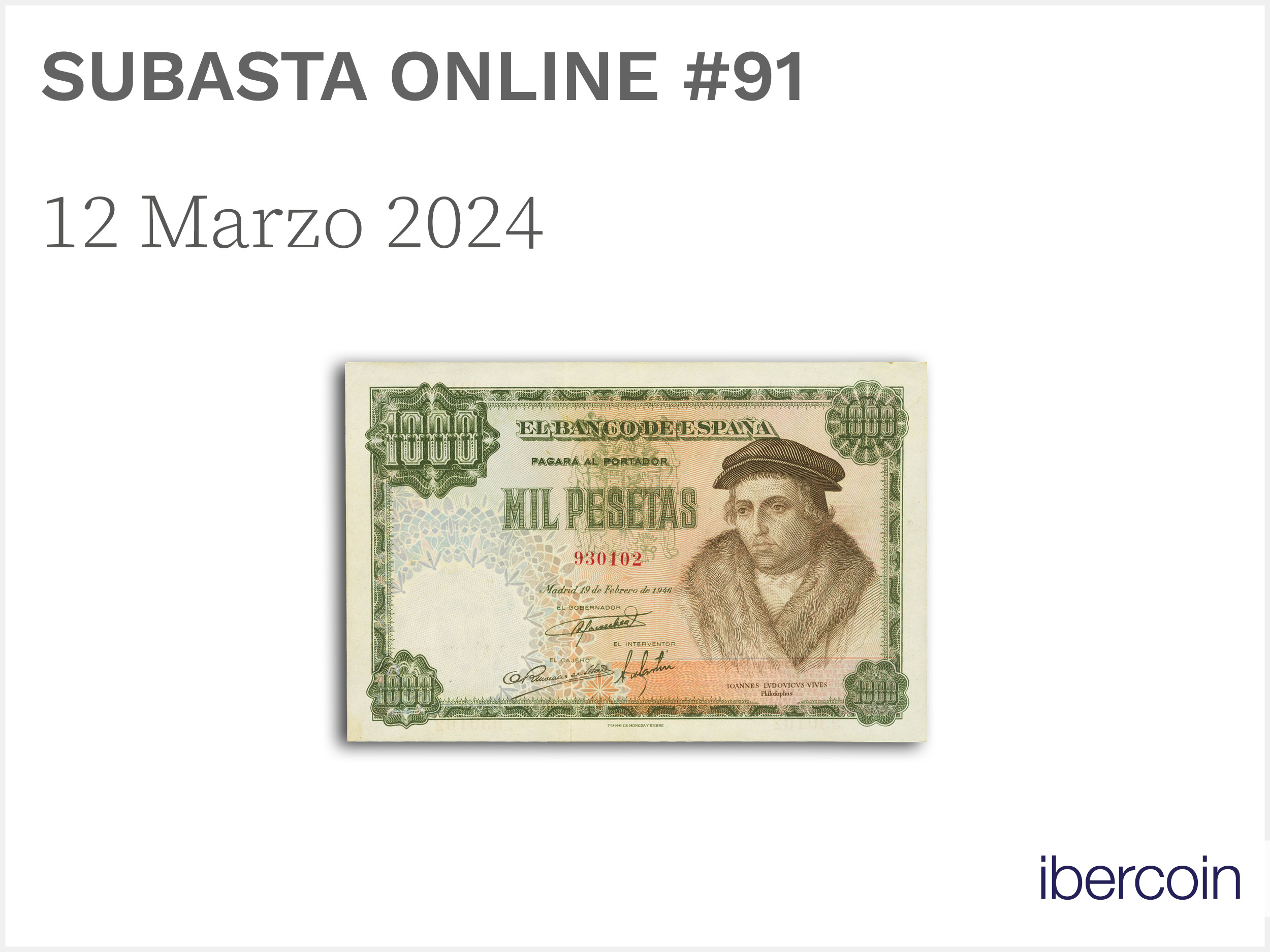 Subasta Online Billetes