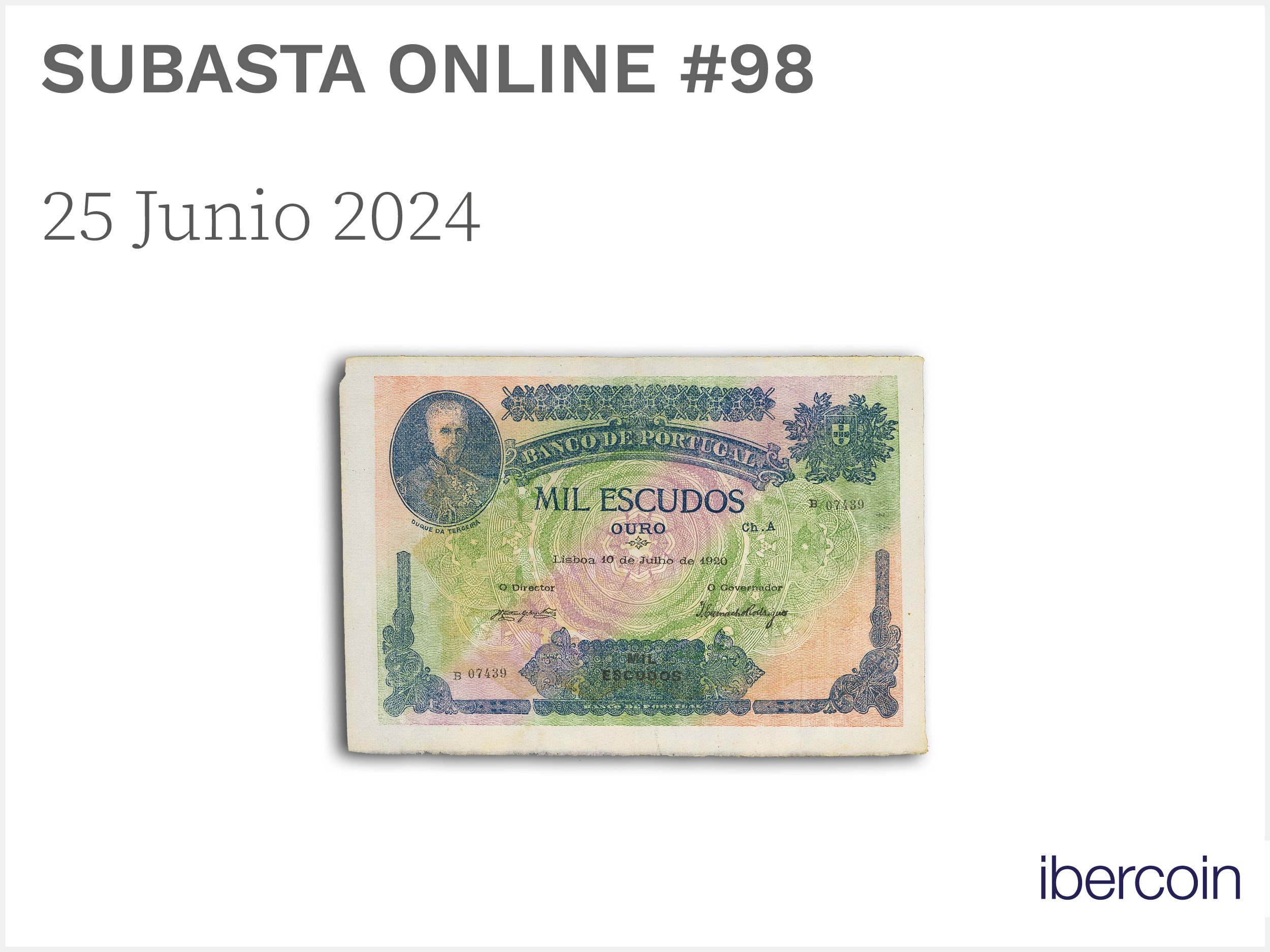 Subasta Online Billetes del Mundo